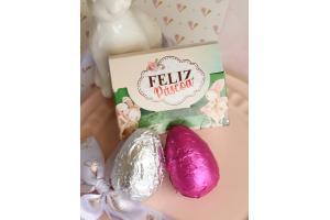 Caixinha com 2 mini ovos recheados